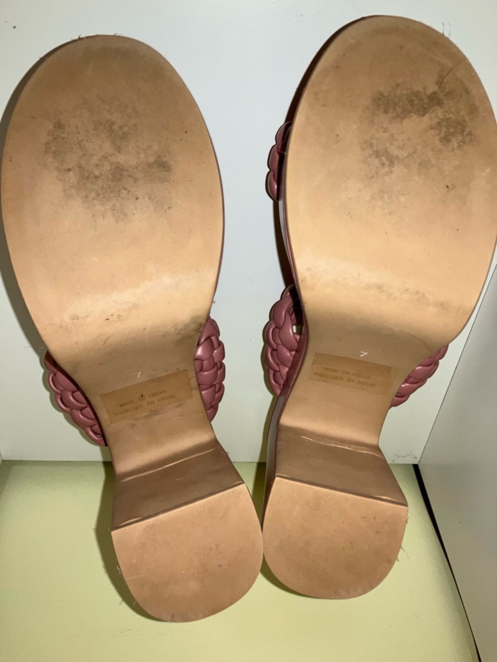 Jeffrey Campbell sexy boho pink extra high chunky platform heels sandals sz 7 - Picture 5 of 6